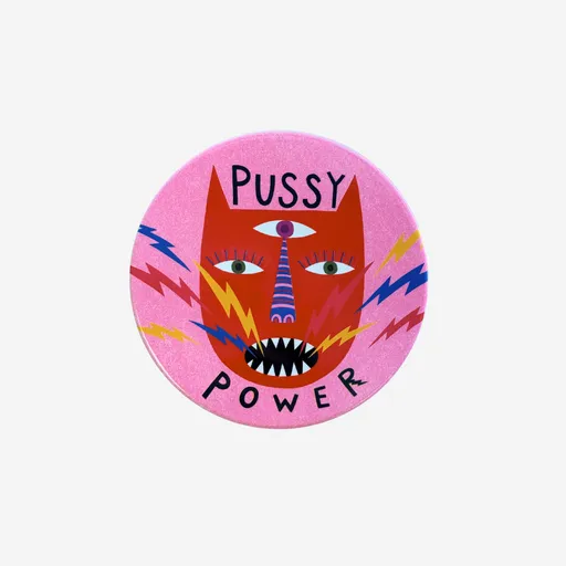 Studio Soph Art Coaster – Pussy Power