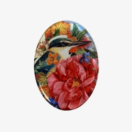 Tanya Wolfkamp Native Bird Fridge Magnet – Kingfisher