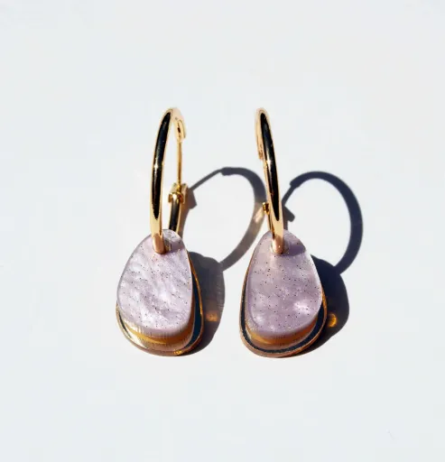 Hagen + Co Lyla Hoop Earrings – Lilac
