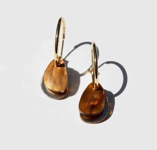 Hagen + Co Lyla Hoop Earrings – Amber