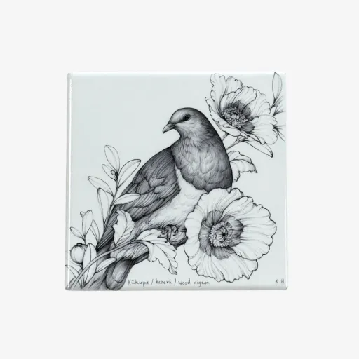 Katy Hayward Ceramic Coaster – Kūkupa Kererū
