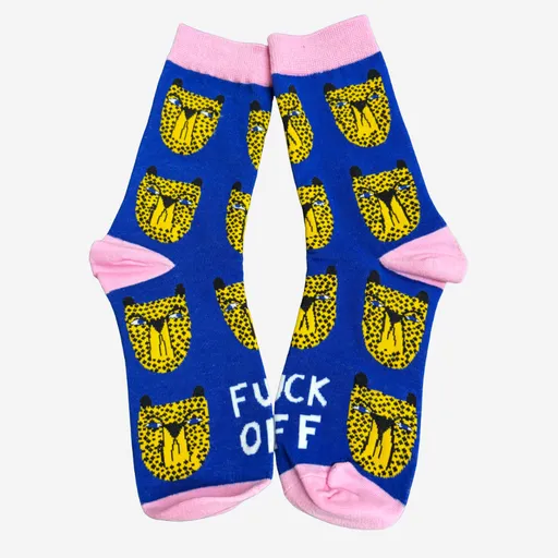 Studio Soph Art Socks – Cheetah (Fuck Off)