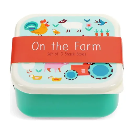 Snack Boxes, Set of 3 – Farmyard