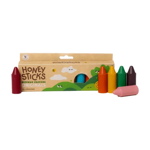 Honeysticks Originals Beeswax Crayons – 10 Pack