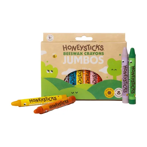 Honeysticks Jumbos Beeswax Crayons – 12 Pack