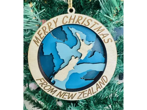 Merry Christmas from NZ 3D Ornament