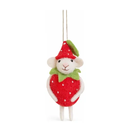 Felt Strawberry Mouse – Boy