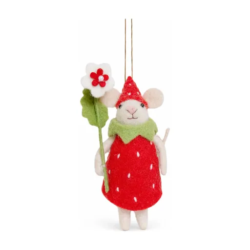 Felt Strawberry Mouse – Girl