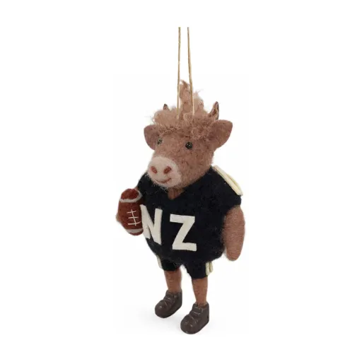 Felt Rugby Highland Cow