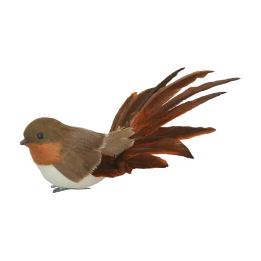 Feather Fantail with Clip – Natural