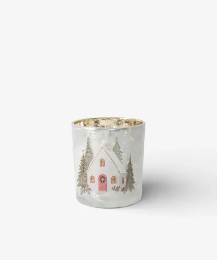 Aurelia Snowy Cottage Votive – Small