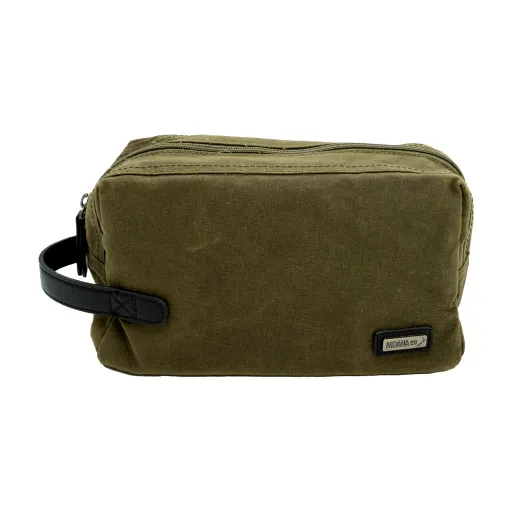 Moana Road Oilskin Toilet Bag - Olive