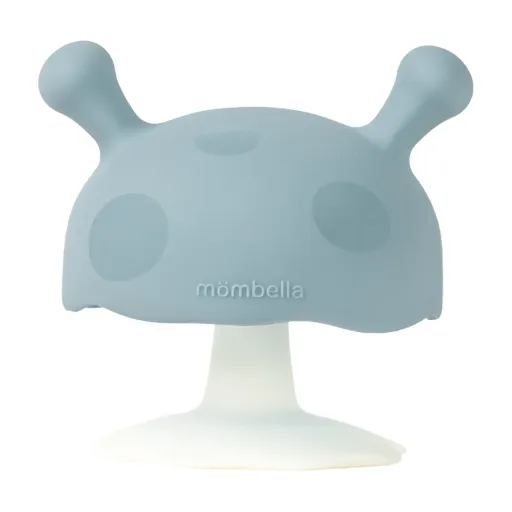 Mombella Mushroom Teether in Iron Green
