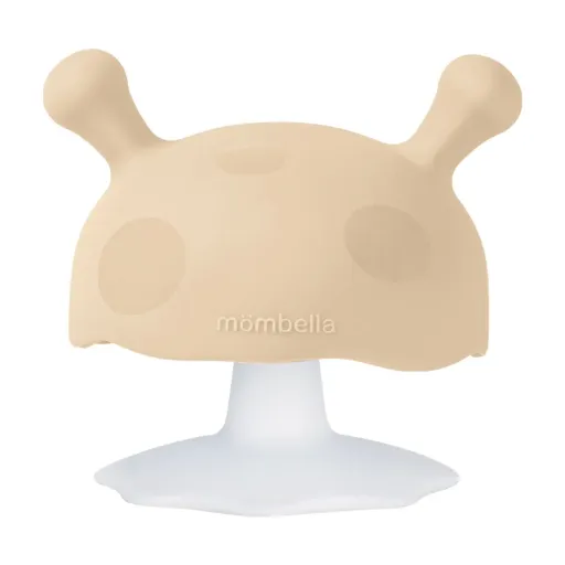 Mombella Mushroom Teether in Beige
