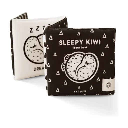 Sleepy Kiwi Organic Cotton Fabric Book